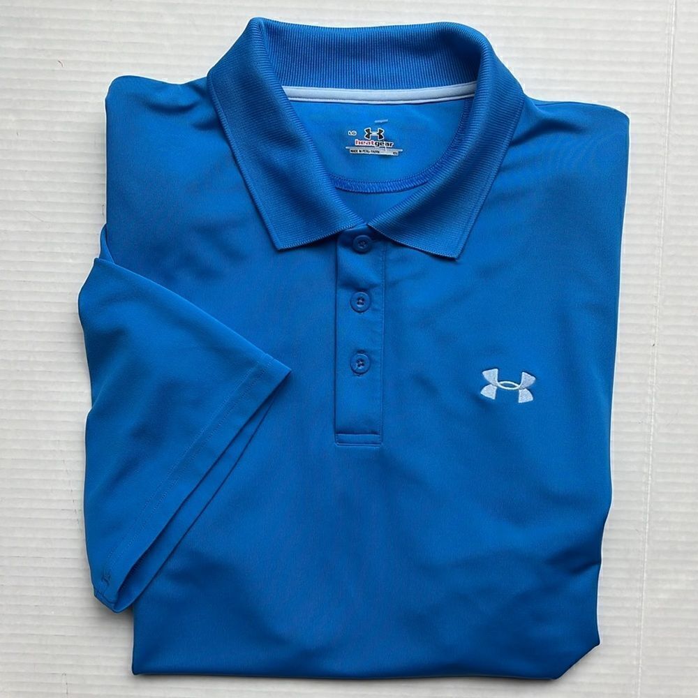 Under Armour Heat Gear Polo in Blue